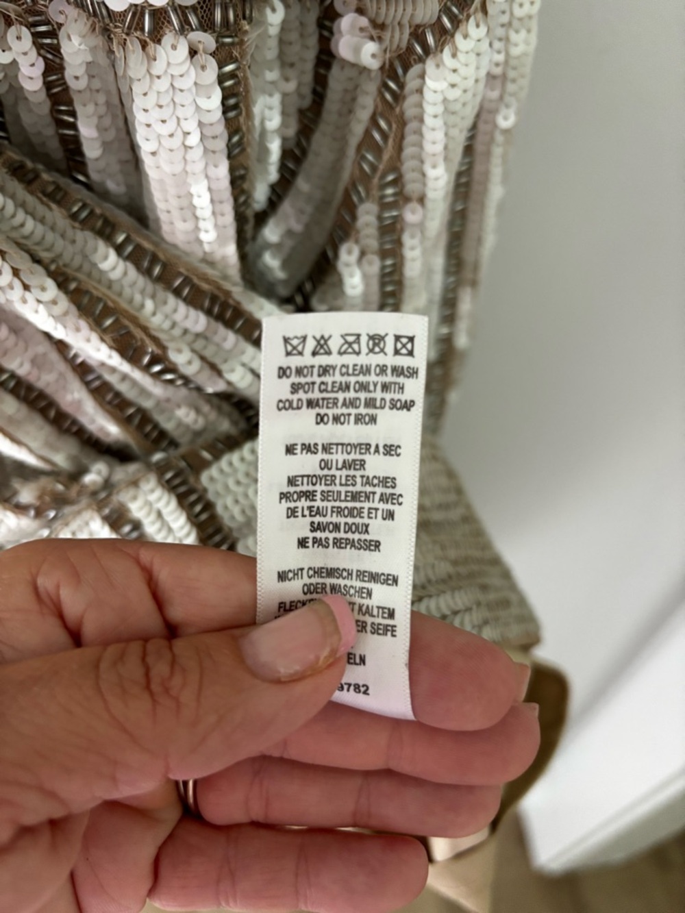 Adrianna Papell Gold Sequin Mini Dress - Picture 7 of 9